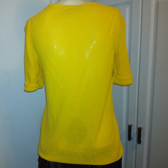 ❤️TORY BURCH MARIGOLD /  YELLOW Top Sz XS - Picture 5 of 6